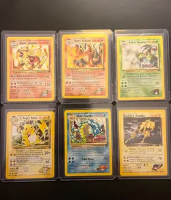Pokemon Gym Challenge Holo #s 1,2,4,11,13,15!!! Arcanine, Charizard, Venasaur, - Image 1
