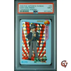 1998 Pokemon Carddass Vending Gary Oak No.38 Prism Japanese Bandai PSA 9 - Image 1