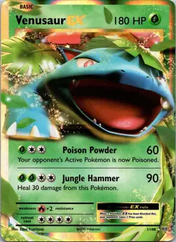 VENUSAUR EX 1/108 EVO EX Rare Holo NM/M Pokemon - Image 1