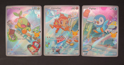 Pokemon First Partner Illustration Collection - Series 1: Sinnoh GEN 4 Starters - Image 1