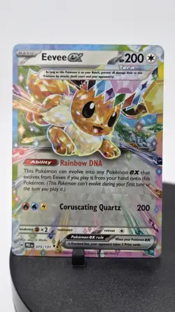 Pokemon TCG Eevee EX Prismatic Evolutions Double Rare Holo Card 75/131 SV NM - Image 1