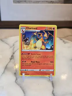 Pokemon TCG Charizard 001/015 McDonald's 2024 Promo Regular LP - Image 1