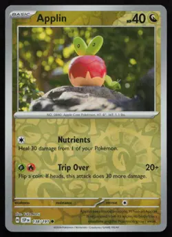 Applin 138/191 Common Surging Sparks Pokemon Reverse Holo Near Mint - Image 1