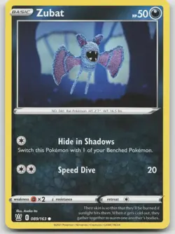 Zubat 089/163 Common Battle Styles Pokemon Near Mint - Image 1