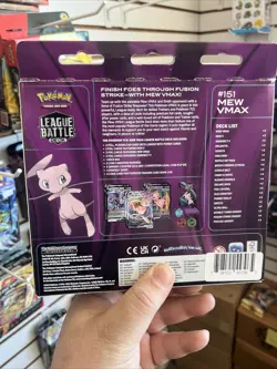 Pokemon TCG: League Battle Deck Mew VMAX Fusion Strike Factory Sealed - Image 2