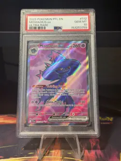 Mismagius Pokemon TCG Phantasmal Flames 112/094 Ultra Rare Holo PSA 10 EN - Image 1