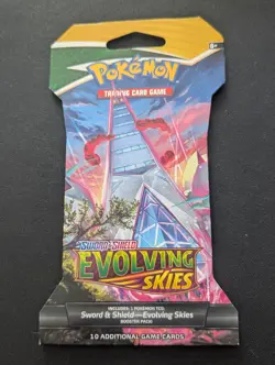 Pokemon TCG: Sword & Shield - Evolving Skies Sleeved Booster Pack 820650808784 - Image 1