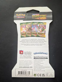 Pokemon TCG: Sword & Shield - Evolving Skies Sleeved Booster Pack 820650808784 - Image 2