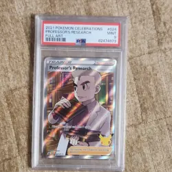 Pokemon TCG Professor's Research Full Art 024/025 Celebrations Holo PSA 9 - Image 1