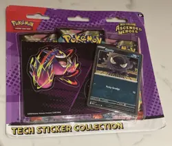 Pokemon TCG Ascended Heroes 3-Pack Sticker Collection Gastly Promo - Image 1