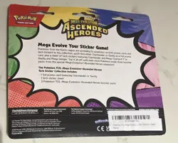 Pokemon TCG Ascended Heroes 3-Pack Sticker Collection Gastly Promo - Image 3