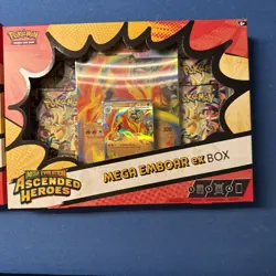 2x Pokemon Mega Emboar EX Mega Evolution Ascended Heroes Promo Booster Box - Image 3