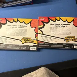 2x Pokemon Mega Emboar EX Mega Evolution Ascended Heroes Promo Booster Box - Image 4