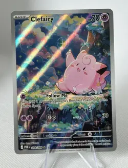 Lillie's Clefairy ex Special Illustration Rare Holo Sv09 184/159 Pokemon - Image 1
