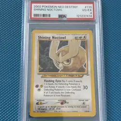 Pokemon Shining Noctowl 110/105 Neo Destiny Vintage Holo PSA 4 - Image 4