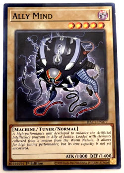 YuGiOh! - Ally Mind - HAC1-EN077 - 1st Edition - Common - Image 1