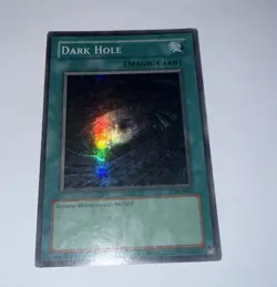 Yugioh Dark Hole LOB-E041 Super Rare Unl (P) - Image 1