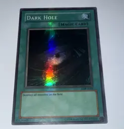 Yugioh Dark Hole LOB-E041 Super Rare Unl (LP) - Image 1