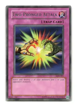 Two-Pronged Attack - LOB-061 Rare - YuGiOh-LP - Image 1