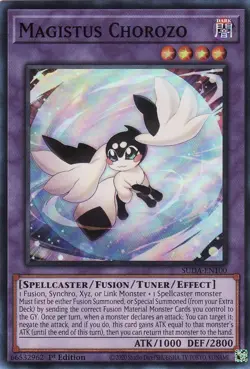 Yugioh! Magistus Chorozo - SUDA-EN100 - Super Rare - 1st Edition Near Mint, Engl - Image 1