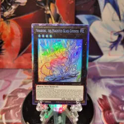 Ninaruru, the Magistus Glass Goddess GEIM-EN007 Collector's Rare NM Yugioh - Image 1
