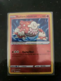 Pokemon TCG Radiant Heatran Astral Radiance Holo Card 027/189 Mint Condition - Image 1
