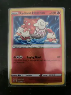 Pokemon TCG Radiant Heatran Astral Radiance Holo Card 027/189 Mint Condition - Image 2