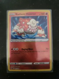 Pokemon TCG Radiant Heatran Astral Radiance Holo Card 027/189 Mint Condition - Image 3