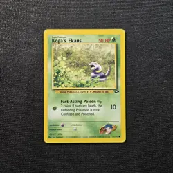 Pokemon TCG Gym Challenge Koga's Ekans Common Card 77/132 - Image 1