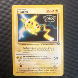 Pikachu Pokemon Card WB Movie Black Star Promo Stamped 4 Vintage WOTC - - Image 1