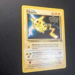 Pikachu Pokemon Card WB Movie Black Star Promo Stamped 4 Vintage WOTC - - Image 2