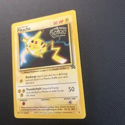 Pikachu Pokemon Card WB Movie Black Star Promo Stamped 4 Vintage WOTC - - Image 3