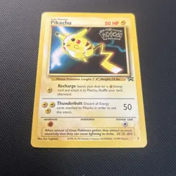 Pikachu Pokemon Card WB Movie Black Star Promo Stamped 4 Vintage WOTC - - Image 4