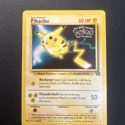 Pikachu Pokemon Card WB Movie Black Star Promo Stamped 4 Vintage WOTC - - Image 5