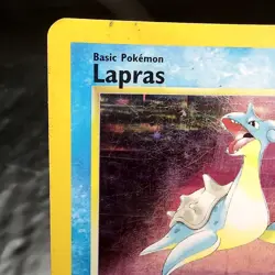 Lapras Fossil Holo Rare 10/62 Unlimited Pokemon TCG Card WOTC 1999 MP ⭐ - Image 3