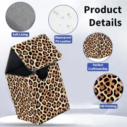 Card Deck Box for Trading Cards, MTG Deck Box Card Deck Box-2 Leopard Print 04 - Image 3