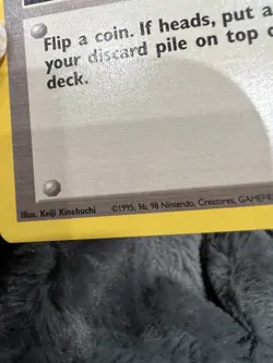 1999 Trainer Recycle 61/62 Fossil Set Pokemon Trading Card Game Wizards of Coast - Image 2