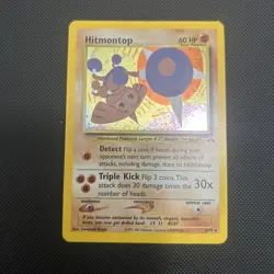 Pokemon Card 1st Edition Hitmontop Neo Discovery 3/75 Holo - Image 1