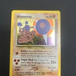 Pokemon Card 1st Edition Hitmontop Neo Discovery 3/75 Holo - Image 4