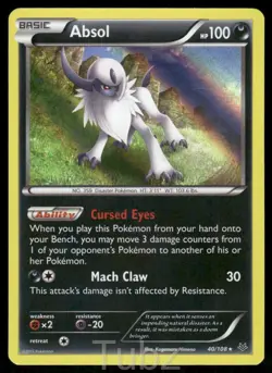 Absol 40/108 Holo Rare Roaring Skies Pokemon Holo Moderately Played - Image 1