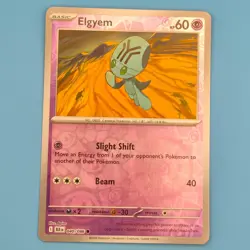 ELGYEM 040/086 COMMON BLACK BOLT POKEMON REVERSE HOLO NM/M - Image 1