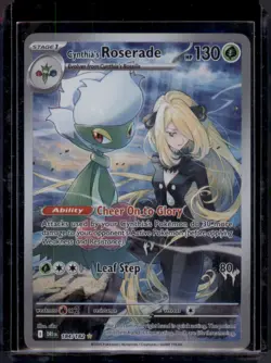 Cynthia’s Roserade DRI #184/182 Pokemon TCG 2025 Ultra Rare Holo Card - Image 1