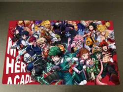 WVICM Anime My Hero Academia Card Game Mat TCG CCG Playmat With Free Bag - Image 1