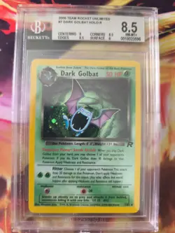 Pokemon Karte Card DARK Golbat Team Rocket Holo 1999 English Beckett BGS 8.5 - Image 2