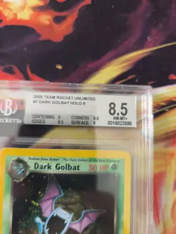 Pokemon Karte Card DARK Golbat Team Rocket Holo 1999 English Beckett BGS 8.5 - Image 4