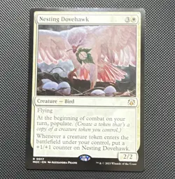Wizards of the Coast MTG Nesting Dovehawk CMM Rare Foil EN R 0017 - Image 1