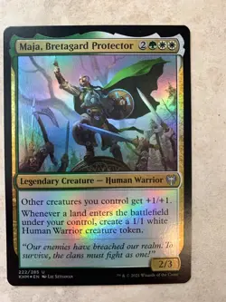 Maja, Bretagard Protector Foil - MTG Magic Cards - Kaldheim - Image 1