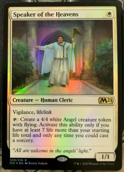 mtg magic 2021 m21 speaker of the heavens FOIL ENGLISH orateur des cieux - Image 1