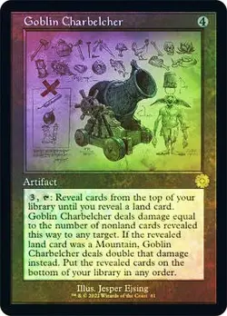 Goblin Charbelcher Foil Showcase Retro Frame The Brothers' War NM MTG - Image 1