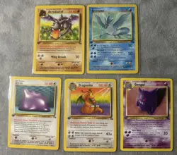 Complete Fossil 1st Edition Non Holo Set 16/62 Pokemon Card 1999 WOTC TCG NM - Image 1
